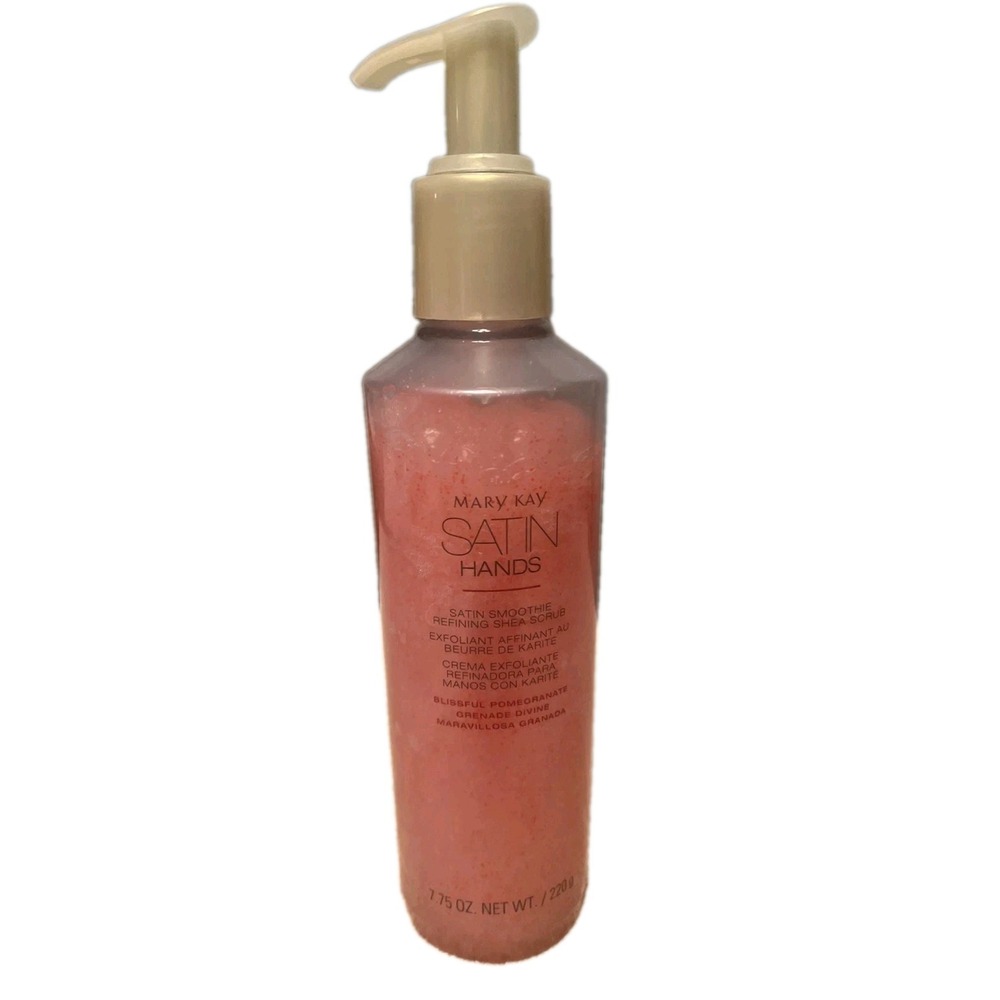 Mary Kay Satin Hands Blissful Pomegranate Satin Smoothie Refining Shea Scrub New